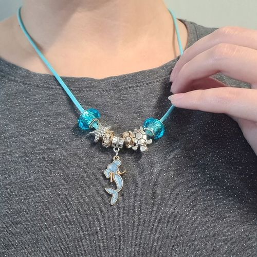 ZESTAW DO ROBIENIA BRANSOLETEK BIŻUTERI NASZYJNIK KORALIKI CHARMS ZAWIESZKI na Arena.pl