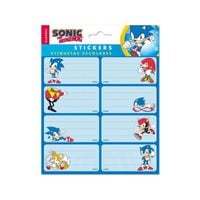 Naklejki szkolne na zeszyty Sonic