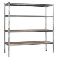 REGAŁ METALOWY MAGAZYNOWY WARSZTATOWY SOLIDNY 4 PÓŁKI 180x170x60 1200 kg