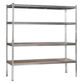 REGAŁ METALOWY MAGAZYNOWY WARSZTATOWY SOLIDNY 4 PÓŁKI 180x170x60 1200 kg