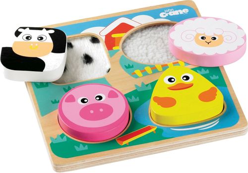 Sensoryczne Puzzle dotykowe ze Zwierzątkami ciekawe faktury na Arena.pl
