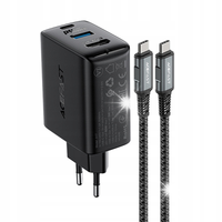 2W1 ŁADOWARKA SIECIOWA Z KABLEM USB-C + PRZEJŚCIÓWKA ADAPTER USB-C - HDMI 4