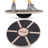 PLATFORMA DO BALANSOWANIA RÓWNOWAŻNA DREWNIANA OKRĄGŁA TRENER RÓWNOWAGI