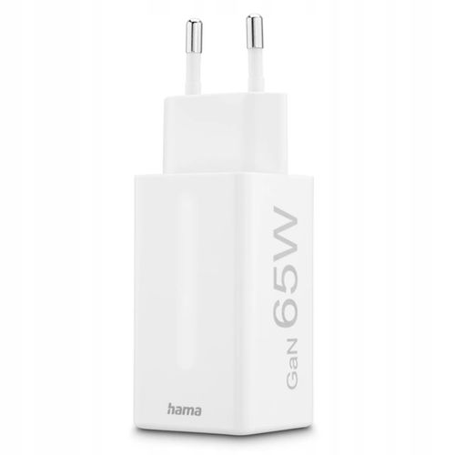 Ładowarka sieciowa HAMA 65W PD USB-C USB-A Biały na Arena.pl
