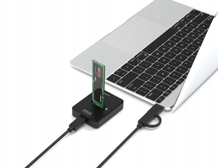 Adapter SSD NVME PCIe SATA NGFF 2w1 kieszeń dysk M.2 USB 3.0 USB-C 10GB g2 zdjęcie 13