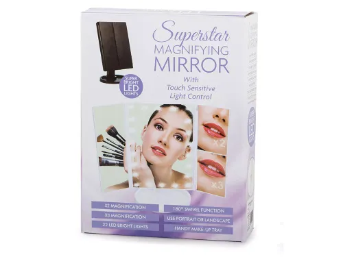 Lusterko kosmetyczne podświetlane LED powiększenie na Arena.pl