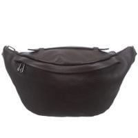 VERA PELLE nerka skórzana saszetka biodrówka z rączką V578 c.brązowa