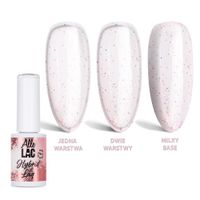 Lakier hybrydowy LED/UV Gel Polish Pinks Peachy Glitter AlleLac 6g
