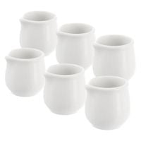 6x Mały Mlecznik Dzbanuszek Porcelanowy na Mleko Śmietankę Sosy Dipy 20 ml