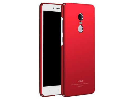 Etui MSVII Thin Case Xiaomi Redmi Note 4 (MediaTek) czerwone +Szkło na Arena.pl