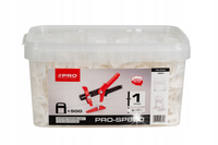 PRO SYSTEM POZIOMOWANIA PŁYTEK KLIPSY 400 SZTUK DO ROBIENIA FUG 1,5MM