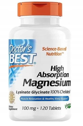 DOCTOR'S BEST CHELAT MAGNEZU 120ta High Absorption zdjęcie 1