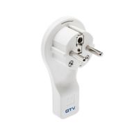 WTYCZKA PŁASKA KĄTOWA BIAŁA 16A 250V - V-VA1UNI-00