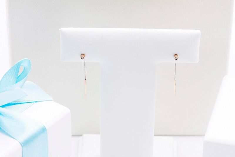 Emaga Złote kolczyki KRD2007 - Diament zdjęcie 7