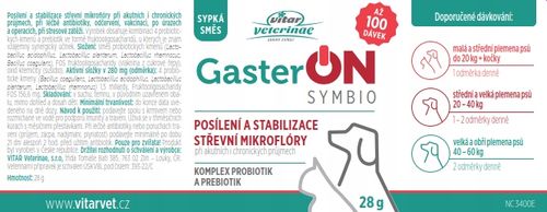 VITAR Veterinae GasterON SYMBIO - probiotyki i prebiotyki - aż 100 dawek na Arena.pl