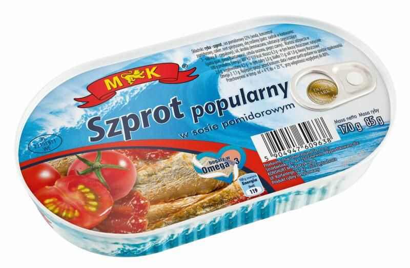 MK SZPROT W POMIDORACH 170G zdjęcie 1
