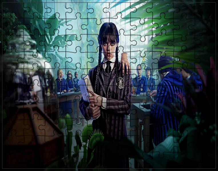Puzzle Wednesday Addams zdjęcie 1