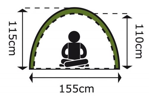 Namiot Move 2 osobowy Limonkowy na Arena.pl