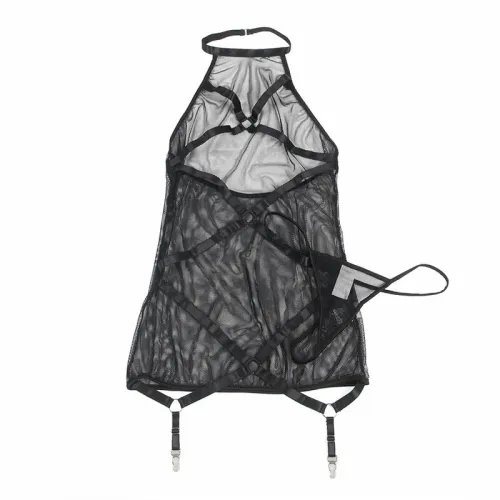 subblime sukienka transparentna halter czarna l/xl elegancka na Arena.pl