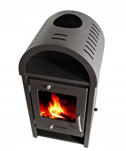 POLSKI piec stalowy wolnostojący ATLAS KOMINEK DUŻE palenisko ZESTAW RUR na Arena.pl