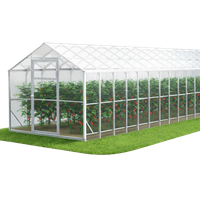 Szklarnia z poliwęglanu DOMEK 2,5x12 m profile 40x20 poliwęglan 4mm