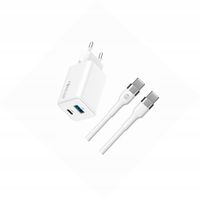 Szybka ładowarka GaN 45W 2 wejścia z długim kablem 2m do Honor Magic 5 Lite