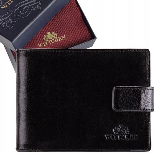 Oryginalny Portfel męski WITTCHEN 21-1-038 czarny skórzany W PUDEŁKU na Arena.pl