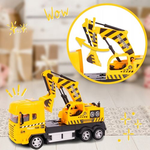 CIĘŻARÓWKA SAMOCHÓD KOPARKA RC ZDALNIE STEROWANY AUTO NA PILOTA DLA DZIECI na Arena.pl