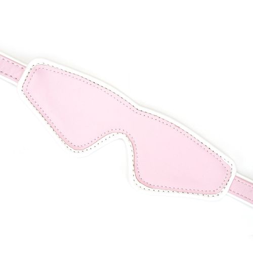 maska white & pink fairygoat leather blindfold liebe seele na Arena.pl