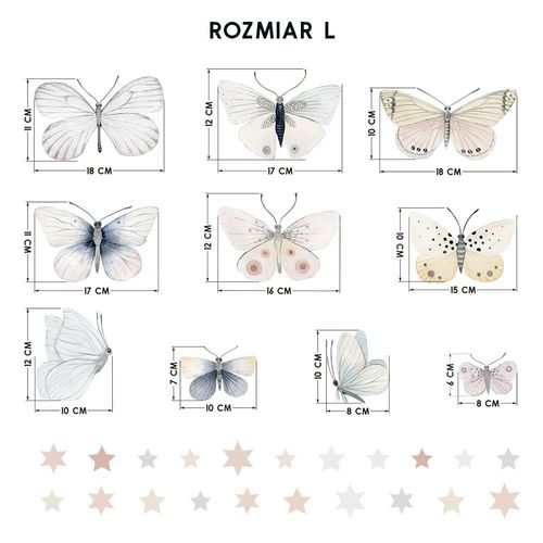 Naklejki Motyle DK409 L na Arena.pl