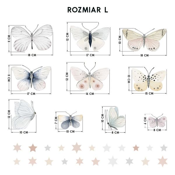 Naklejki Motyle DK409 L zdjęcie 5