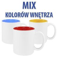 144 sztuki Kubków Kolorowych - MIX Kolorów Wnętrza - GRATIS - ryza papieru sublimacyjnego - Sublimacja Termotransfer