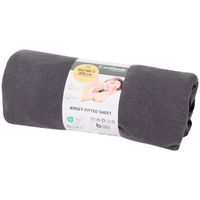 Prześcieradło z dżerseju Comfibeds 160/180 x 200cm szare z gumką