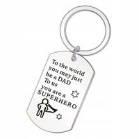 Breloczek Mój Tata Bohater Superhero DAD Dzień Ojca Prezent dla Taty Gift