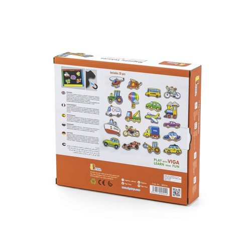 Magnesy drewniane kolorowe pojazdy na Arena.pl