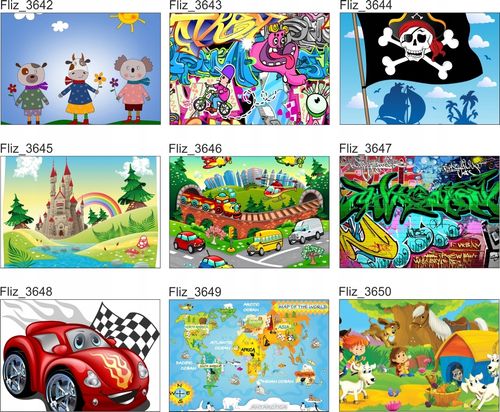 FOTOTAPETA MAPA ŚWIATA ZWIERZĄTKA dziecięca na Arena.pl