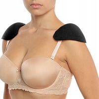Bye Bra Shoulder Bra Pads Black poduszki na ramiona czarne pianka