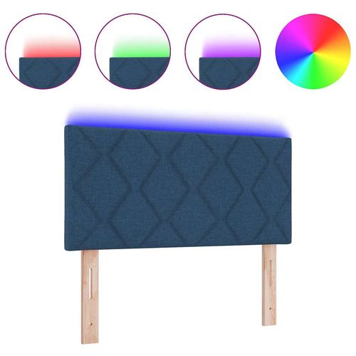 Zagłówek Ze LED Lights Z zagłówkiem Niebieski 90 cm tkanina na Arena.pl
