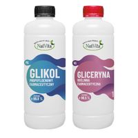Glikol i Gliceryna Glikol Propylenowy + Gliceryna Roślinna 1L + 1L NatVita