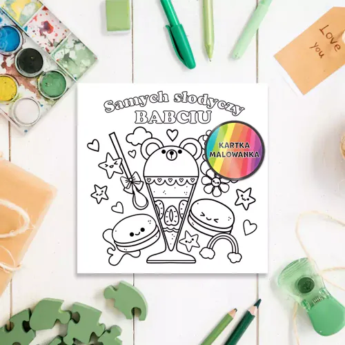 Karnet Kolorowanka, Słodycze Dla Babci na Arena.pl