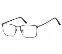 Okulary Nerd prostokątne Zerówki Korekcyjne Unisex