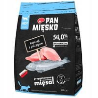 Pan Mięsko Karma sucha dla kota Kurczak z pstrągiem chrupki 400g