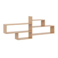 Nowoczesna półka na ścianę, regał wiszący, 170x18x68 cm, mat | TYLETEGOTU