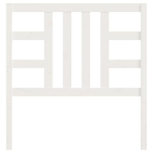 Wezgłowie łóżka, białe, 106x4x100 cm, lite drewno sosnowe na Arena.pl