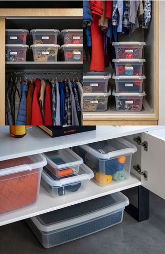 Pojemnik 29 l pod łóżko z pokrywą plastikowy organizer wolny od BPA na Arena.pl