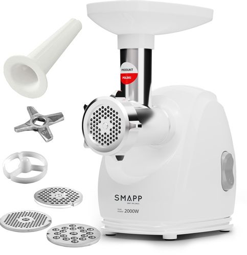 MASZYNKA DO MIELENIA MIĘSA SMAPP 489.8 BIAŁA 2000W na Arena.pl