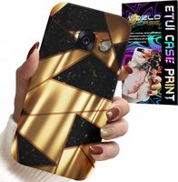 ETUI DO SAMSUNG A5 2017 - ZŁOTE ELEGANCKIE WZORY + FOLIA HYDRO