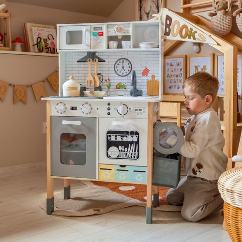 WOOPIE GREEN Drewniana Interaktywna Kuchnia 9w1 z Pralką i Tablicą na Arena.pl