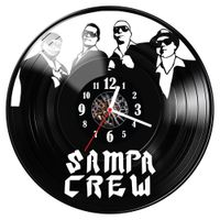 Zegar ścienny z płyty winylowej Sampa Crew 985.14