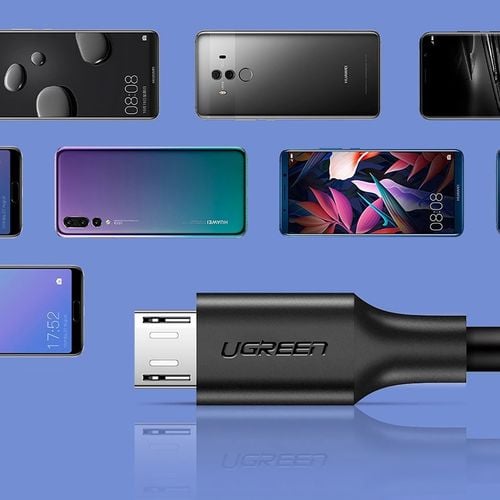 kabel przewód micro usb - usb-a 25cm - czarny na Arena.pl